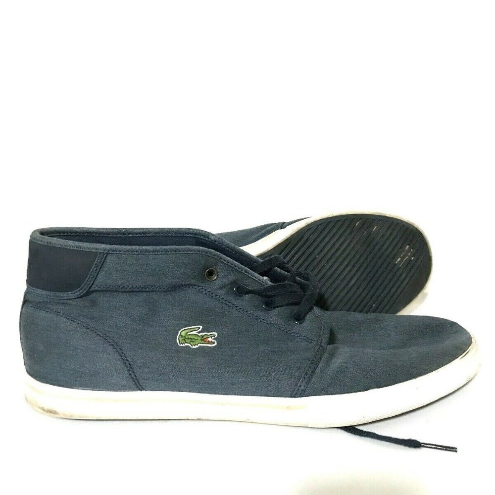 Lacoste Ampthill Canvas Mid Sneakers Lace Up Shoes